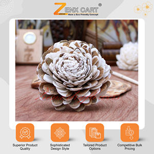 Eco-Friendly Solawood Multi Belly Flowers-Handcrafted Home Decor for Halloween & Christmas Customizable Sizes & Designs India - Product Image 2