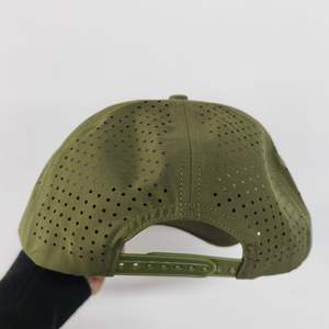 หมวกกอล์ฟสไตล์วินเทจ5แผงโลโก้คลับโมโนแกรมปุ่มโค้งป้องกันแสงแดด - Product Image 4