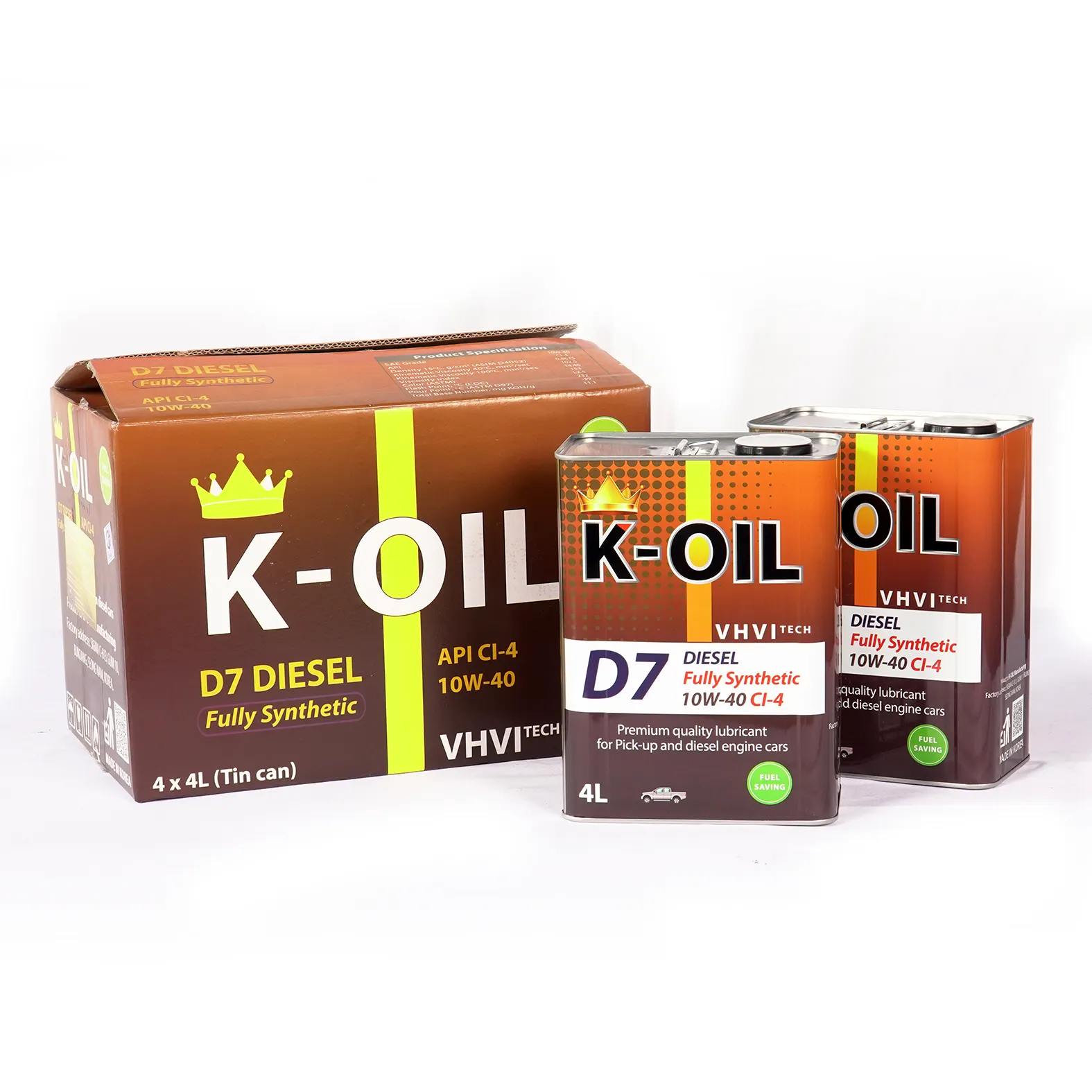 K-oil D7 dizel 10W40 CI-4 tam sentetik motor performansını ve fabrika fiyatını artırır uygulama ağır kamyon Vietnam