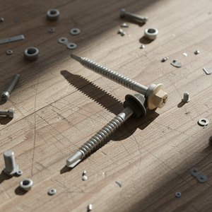 Tornillo Autorroscante de Cabeza Hexagonal con Arandela EPDM, Acero al Carbono, Rosca Gruesa, Fijación Metálica, Resistente a la Corrosión, para Construcción, en Pulgadas - Product Image 1