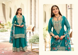 Collection Premium Organza avec Broderie Salwar Suit Femme Mode Fabricant d'Inde au Prix le Plus Bas - Product Image 2