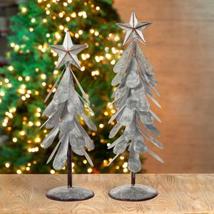 Wholesale Silver Metal Christmas <b>Tree</b> with <b>Star</b> <b>for</b> Christmas Table Home Decoration Table Top <b>For</b> Home Decoration - Product Image 2