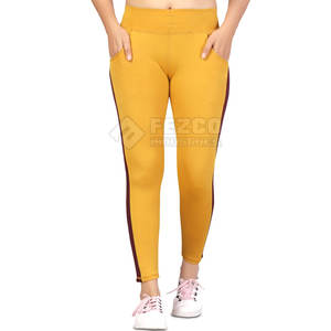 Mallas deportivas sin costuras de alta calidad para mujer, ropa deportiva informal de cintura media, mallas transpirables con fruncido en el trasero para mujer - Product Image 1