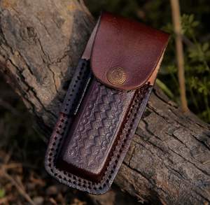 มีดพับเหล็กกล้าคาร์บอนสูง งานแฮนด์เมด ขายดี คุณภาพสูง เกรดอุตสาหกรรม สำหรับกิจกรรมกลางแจ้ง แคมป์ปิ้ง  พร้อมปลอก  รับสั่งทำพิเศษ - Product Image 6