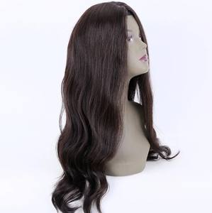 Perruque droite avec frange, cheveux humains brésiliens Remy, base en soie, densité 130%-150%, 100% cheveux humains pour femmes noires - Product Image 3