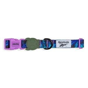 Collier de luxe Reebok Trekk pour chien et chat, à libération rapide, rembourré, en alliage et plastique, imprimé animalier moderne avec lumières - Product Image 2