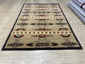 Tapis en laine tufté à la main – Motif géométrique du sud-ouest, tapis de qualité supérieure - Product Image 2