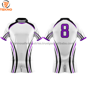 2025 haute qualité personnalisé Rugby uniforme ensemble adultes réglable respirant Sublimation imprimé OEM ODM conception en gros - Product Image 3