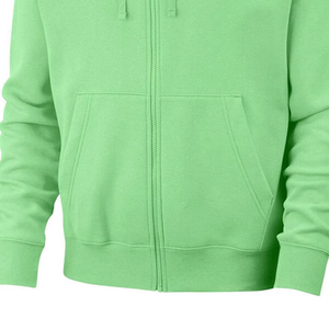 Pull-over surdimensionné à fermeture éclair complète, sweat à capuche respirant, tenue décontractée, coton mélangé pour l'hiver, teint uni, à vendre, tout nouveau style - Product Image 6