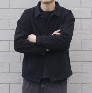 Blousons en jean pour hommes, revêtement premium, 100% coton, haute qualité, réversibles, noir teint, effet vieilli, meilleures ventes, nouvelle arrivée - Product Image 2