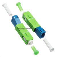 DAMU SC/APC macho a LC/UPC hembra monomodo 9/125um acoplador de adaptador de fibra óptica híbrido 1 año de garantía para redes de telecomunicaciones