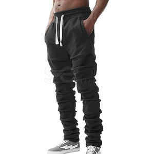 Pantalón de chándal apilado superventas personalizado Moq bajo diseño de logotipo profesional pantalón de chándal apilado - Product Image 1