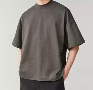 100% coton OEM service tricoté respirant hommes t-shirts imprimé t-shirt pour hommes coupe ample séchage rapide hommes à manches courtes t-shirts - Product Image 3