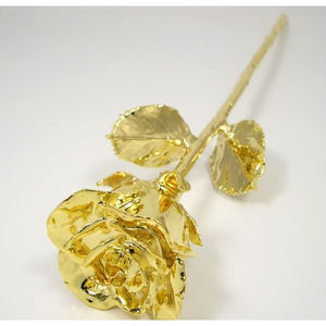 Flor decorativa de oro rosa clásico de oro de 24 quilates al mejor precio Metal de 24 quilates para aniversario cumpleaños o evento especial - Product Image 5