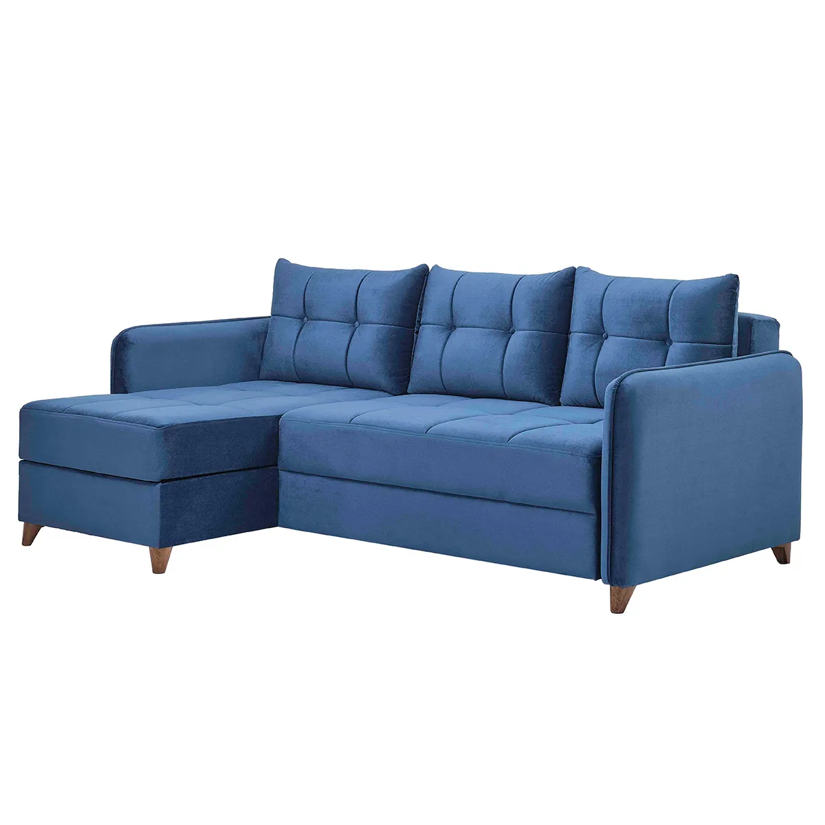 Угловой комфортный конвертируемый диван, решения для сна, роскошная мебель для гостиной, многофункциональная элегантность L-образной формы