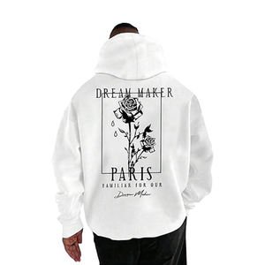 Sudadera con capucha de mezcla de algodón con gráficos audaces Sudadera con capucha unisex disponible en todos los tamaños y color Interior polar Servicio OEM ofrecido - Product Image 5