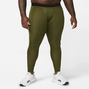 Leggings de fitness pour hommes, taille élastique, respirants, en spandex/polyester, grandes tailles, couleurs et logos personnalisables, leggings de haute qualité - Product Image 3