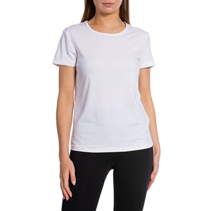 T-shirt décontracté à manches courtes et à col rond pour femmes 100% coton écologique - Product Image 1