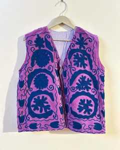 Chaqueta Suzani de algodón y terciopelo bordada, abrigo bohemio de estilo indio, regalo de dama de honor Unisex, chaqueta de invierno, bata Kimono, chaqueta de dama de honor - Product Image 2