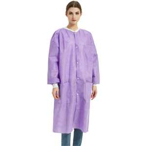 ชุดยาวผ้าใยสังเคราะห์สำหรับใช้ในโรงพยาบาลใช้ได้ทั้งชายและหญิงชุดผ้านอนวูฟเวนคุณภาพพรีเมียมสำหรับแพทย์พยาบาลและผู้ป่วย - Product Image 1