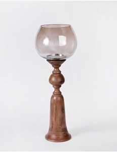 Bois et verre bougeoir maison décorative Festival noël fête de mariage dessus de table utilisation décorative article meilleur design - Product Image 5