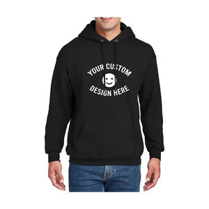 Sudadera con capucha de alta calidad para hombre, logotipo personalizado, algodón, poliéster, lavado con ácido, patrón sólido, abrigo de invierno, OEM personalizado con capucha - Product Image 5