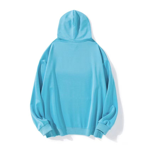 Sweat à capuche en polaire surdimensionné avec logo personnalisé pour hommes, sweat-shirt épais et lourd 400 450 g/m² en coton et polyester brodé sur les épaules tombantes - Product Image 6