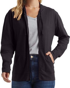 Vente en gros OEM, Crop tops pour femmes, Hoodies à logo personnalisé, impression sérigraphique, manches longues, crop top épais à fermeture éclair - Product Image 6