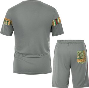 Conjunto de Dos Piezas de Verano para Hombre con Logotipo Personalizado, Transpirable, de Secado Rápido, Estampado, Estilo Casual, 100% Poliéster - Product Image 6