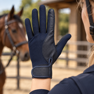 Fabrication sur mesure de gants d'équitation unisexes, meilleurs matériaux, couleur unie, grandes tailles, avec services OEM et ODM. - Product Image 3