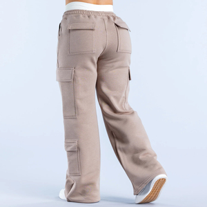 2025 New Arrived Plus Size <b>Women</b> Straight Wide Leg Sweatpants with cargo Pockets High Quality Quick Dry Breathable <b>Jogger</b> Pants - Product Image 2