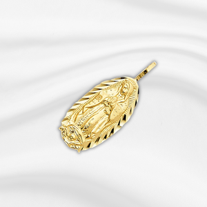 14k Yellow Gold Our Lady of Guadalupe <b>Charm</b> Pendant Popular Religious <b>Jewelry</b> Accessories <b>for</b> Women Men Children - Product Image 5