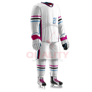 El nuevo conjunto de equipo de uniforme de hockey Top 2025 incluye Jersey transpirable y pantalones duraderos construidos para un juego intenso a precio barato - Product Image 4