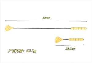 Massageador Portátil Expansível de Acupressão para Costas 23-65cm, Massageador Telescópico Portátil de Aço Inoxidável com Cabo de Borracha para Massagem de Pontos e Alívio de Dor - Product Image 2