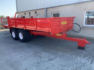 รถพ่วงบรรทุกอาหารสัตว์คุณภาพสูง 18 ฟุต 14 ตัน พร้อมชิ้นส่วนเกียร์หลัก - เพลาแข็งแรง ทนทาน รถพ่วงสำหรับงานหนัก พร้อมคันลาก 8.5 เมตร - Product Image 2