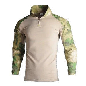 Chemises à manches longues respirantes et anti-transpiration pour hommes, sweat-shirt tactique camouflage à séchage rapide - Product Image 2