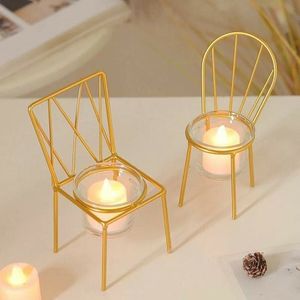 Modern Metal Candle Holder Sleek Finish Ideal For Contemporary Homes And Romantic Lighting Arrangements - Product Image 1