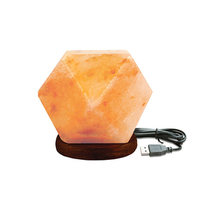 USB Salt Lamp Natural Himalayan Crystal Pink Rock Light Desk Night Lamp For Air Purification Home - Product Image 3