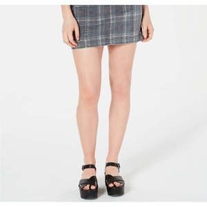 Minigonna nera in denim stampato di Tinseltown Junior, taglia 5, vestibilità aderente - Product Image 3