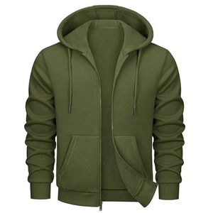 Sudadera con Capucha y Cremallera para Hombre, Superventas, Ecológica, Transpirable, Ropa de Moda de Invierno, Alta Calidad, Color Personalizado, 100% Algodón Felpa - Product Image 2