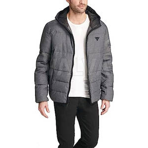Meilleure vente Veste à bulles d'hiver de haute qualité pour hommes Logo personnalisé Tricoté Respirant Stand Windproof Canvas pour High Street Style - Product Image 3