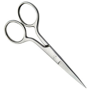 Sharp Blade Mustache Hair Cutting <b>Scissor</b> 4.5 Inch Finish Polish German Steel Straight Razor <b>Beard</b> Hair Cutting <b>Scissor</b> - Product Image 3