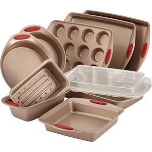 Easy to Operate 10-Piece Carbon Steel Nonstick Even Heat Conduction DIY <strong>Baking</strong> <strong>Tray</strong> Pan <strong>Set</strong> for Oven - Product Image 1