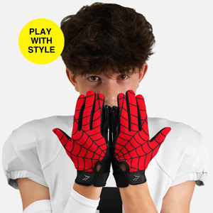 Sticky Palm American Football Gloves Receiver High Quality <b>Padded</b> Football Gloves Lineman Manufacturer Custom Design And Logo - Product Image 5