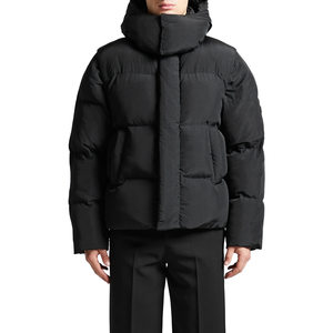 Custom Designed Men's Winter Waterproof Puffer Jacket Single <b>Button</b> Closure Stand Quick Dry Breathable Windproof Casual Style - Product Image 3