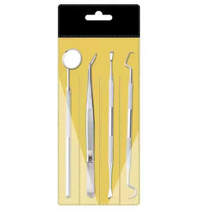 Kit Dental Manual profesional de acero inoxidable, agarre de cojín de lujo, clase III, instrumentos de Limpieza de dientes orales, incluido espejo - Product Image 6