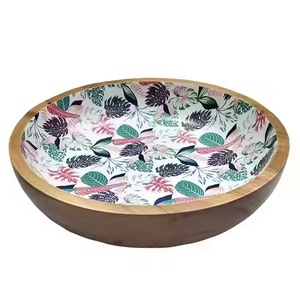 ชามเสิร์ฟเคลือบลายไม้กระถินและมะม่วงคุณภาพสูง ใช้แล้วทิ้ง เป็นมิตรกับสิ่งแวดล้อม ปลอดภัยสำหรับเครื่องล้างจาน ผลิตในอินเดีย - Product Image 4