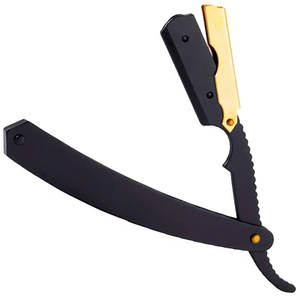 Rasoir de barbier à bord droit pour hommes professionnels pour la mise en forme de la barbe et la coupe de cheveux expérience de rasage améliorée - Product Image 1