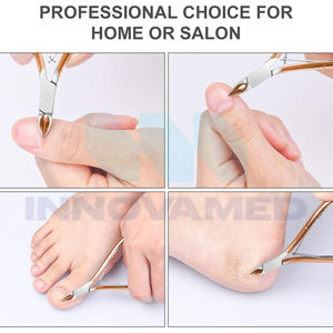 Coupe-cuticules professionnel en acier inoxydable incurvé tendance, ouverture large, antirouille, prise confortable, différentes tailles - Product Image 4