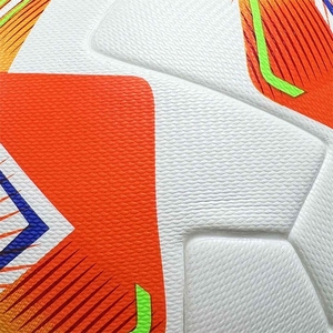Ballon de football en cuir PU de taille normale, haute durabilité, design personnalisé, entraînement, match, fabrication directe, OEM - Product Image 6